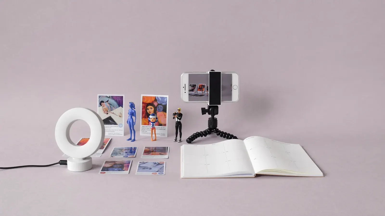 How to promote your Whatnot show: the kit, photographed as a studio still life