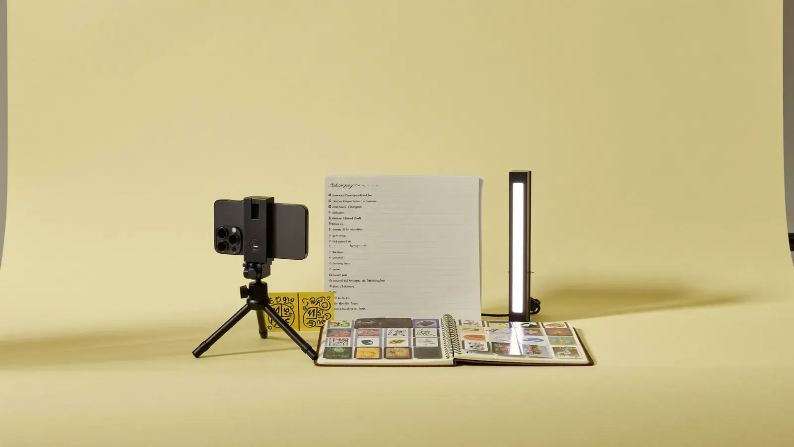How to sell on Whatnot in the UK: the kit, photographed as a studio still life