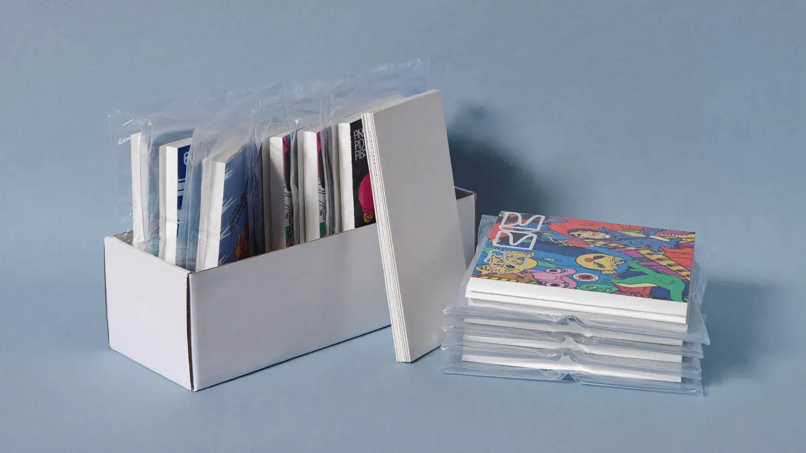 Comic back-issue room for Whatnot shows and eBay: the kit, photographed as a studio still life