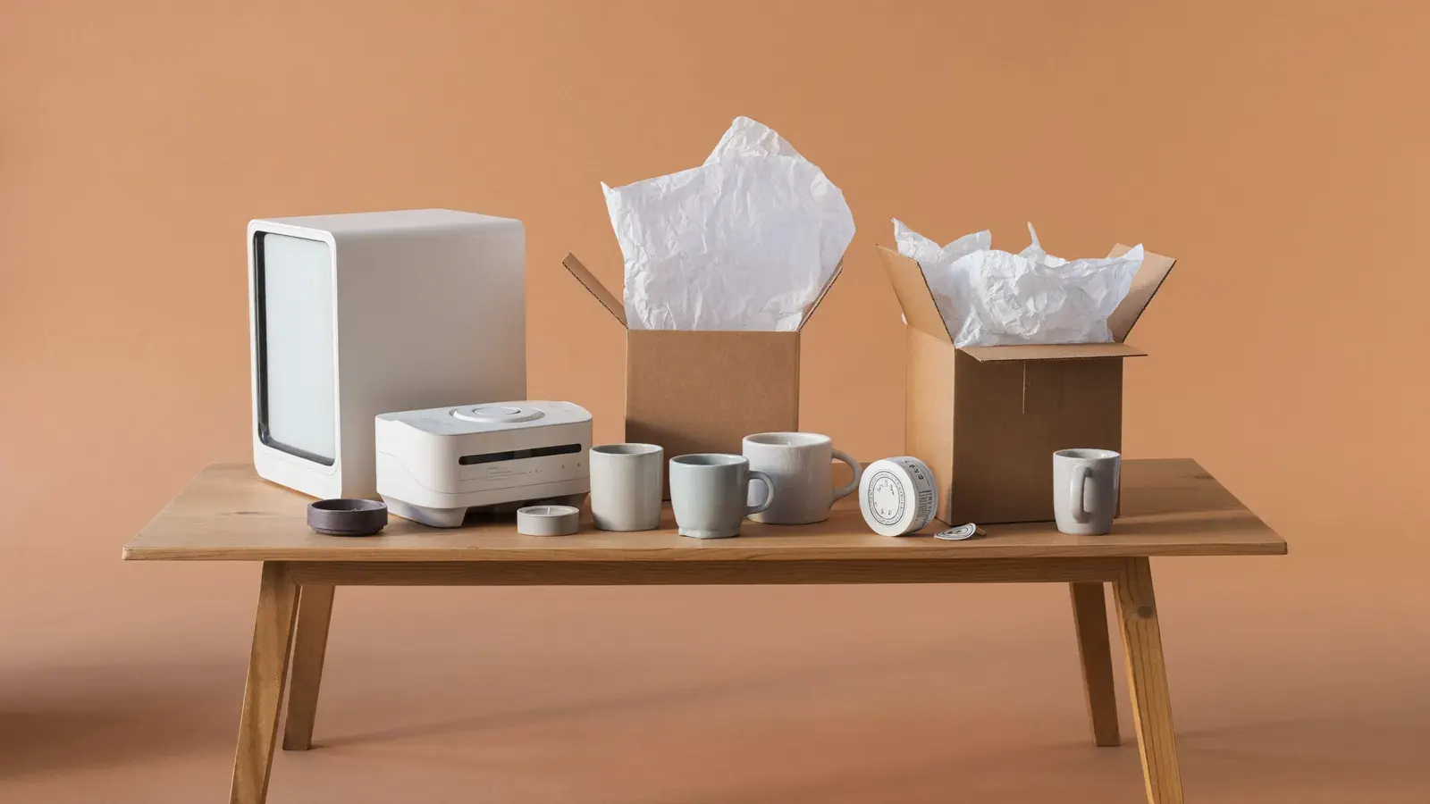 Etsy handmade studio setup: the kit, photographed as a studio still life